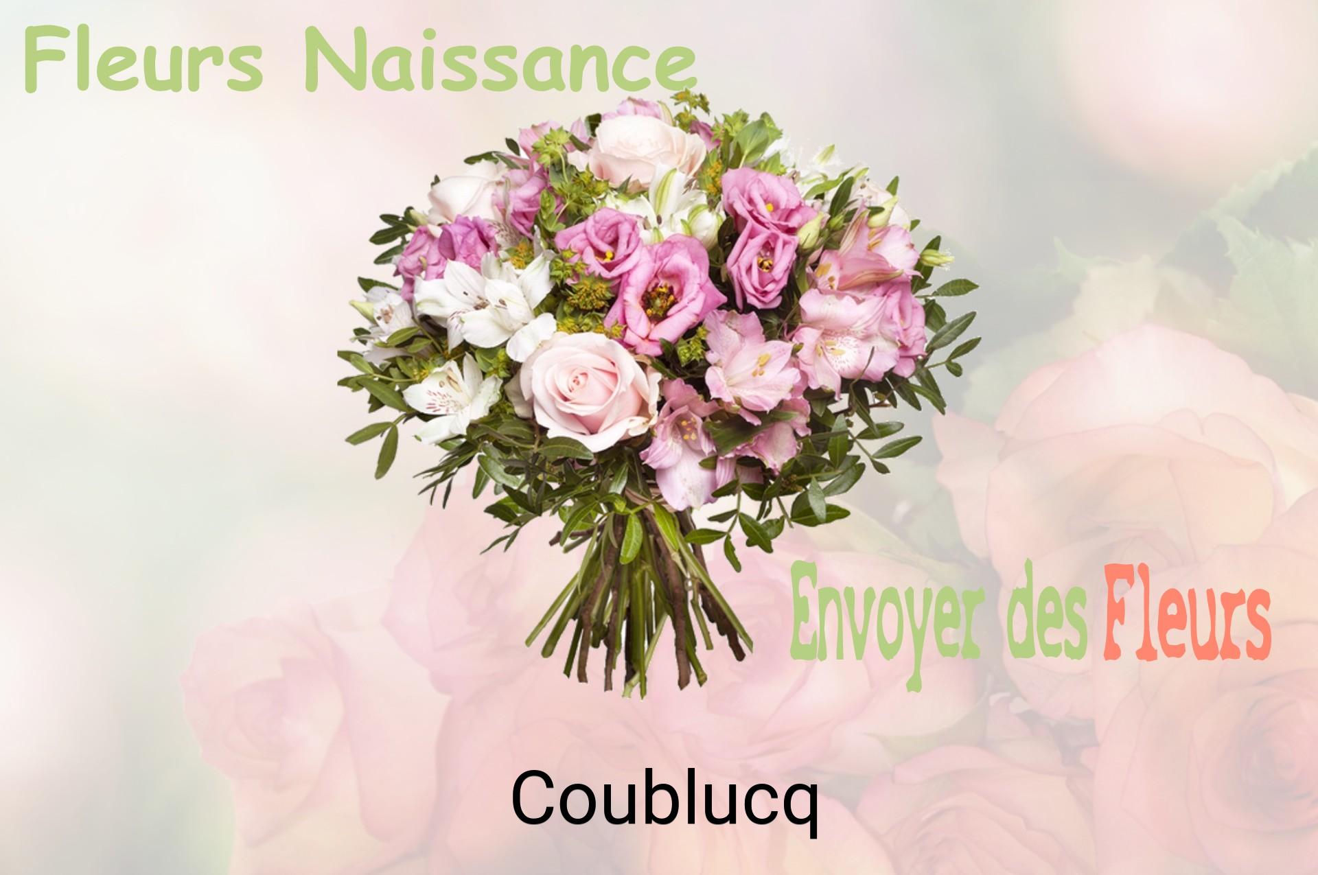 Bouquet de fleurs de naissance livré à Coublucq